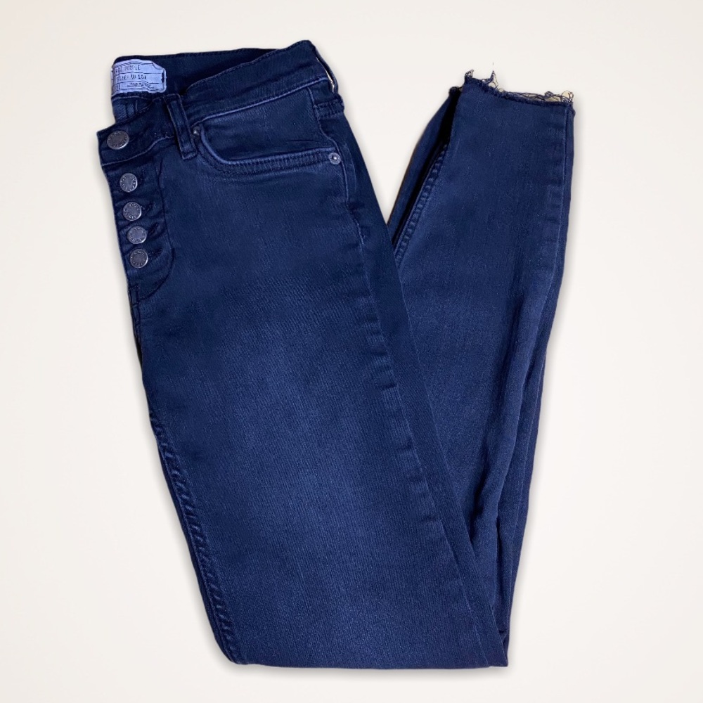 Free People High Rise Skinny Jeans 25
